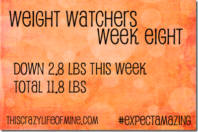 WW Weekly weigh-in Week 8